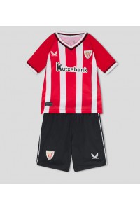 Athletic Bilbao Babyklær Hjemme Fotballdrakt til barn 2023-24 Korte ermer (+ Korte bukser)
